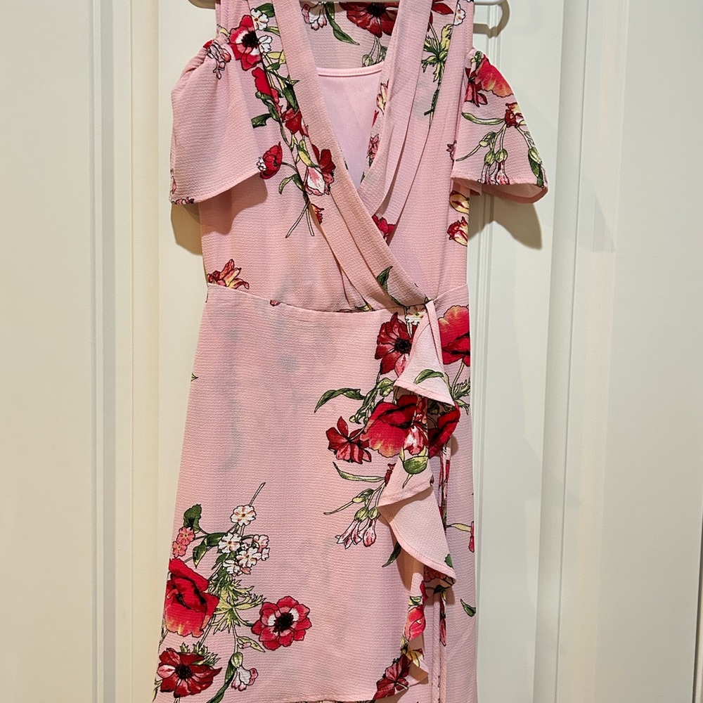 Source Unknown Pink Floral Dress